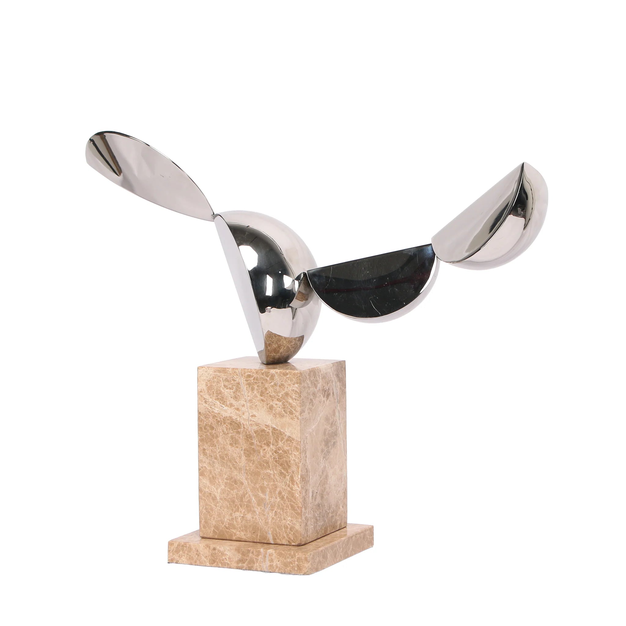 Ranelo Silver Winged Sculpture - Beige