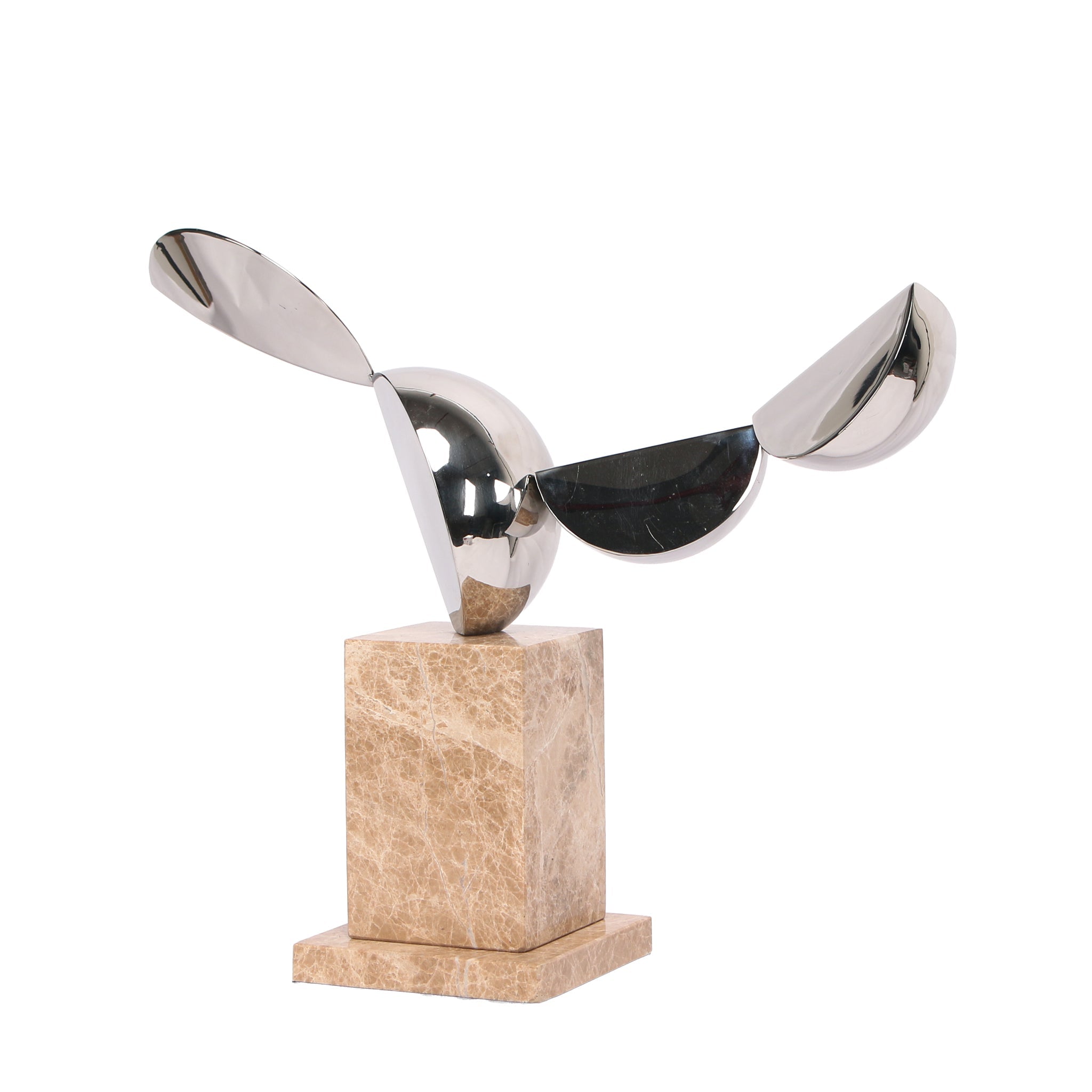Silver Winged Sculpture - Beige - image 5