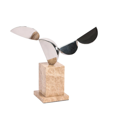 Showcasing Ranelo Silver Winged Sculpture - Beige AC10708-KM  by Calibre Furniturs