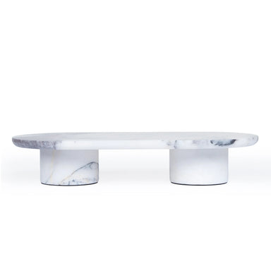 Showcasing Bacora Natural Marble Tray - White AC10710-KM  by Calibre Furniturs