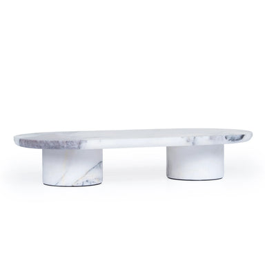 Showcasing Bacora Natural Marble Tray - White AC10710-KM  by Calibre Furniturs