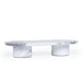 Showcasing Bacora Natural Marble Tray - White AC10710-KM  by Calibre Furniturs