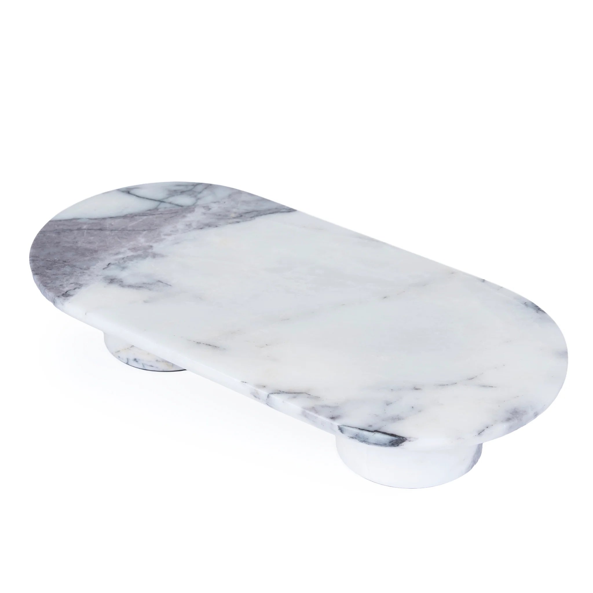 Showcasing Bacora Natural Marble Tray - White AC10710-KM  by Calibre Furniturs