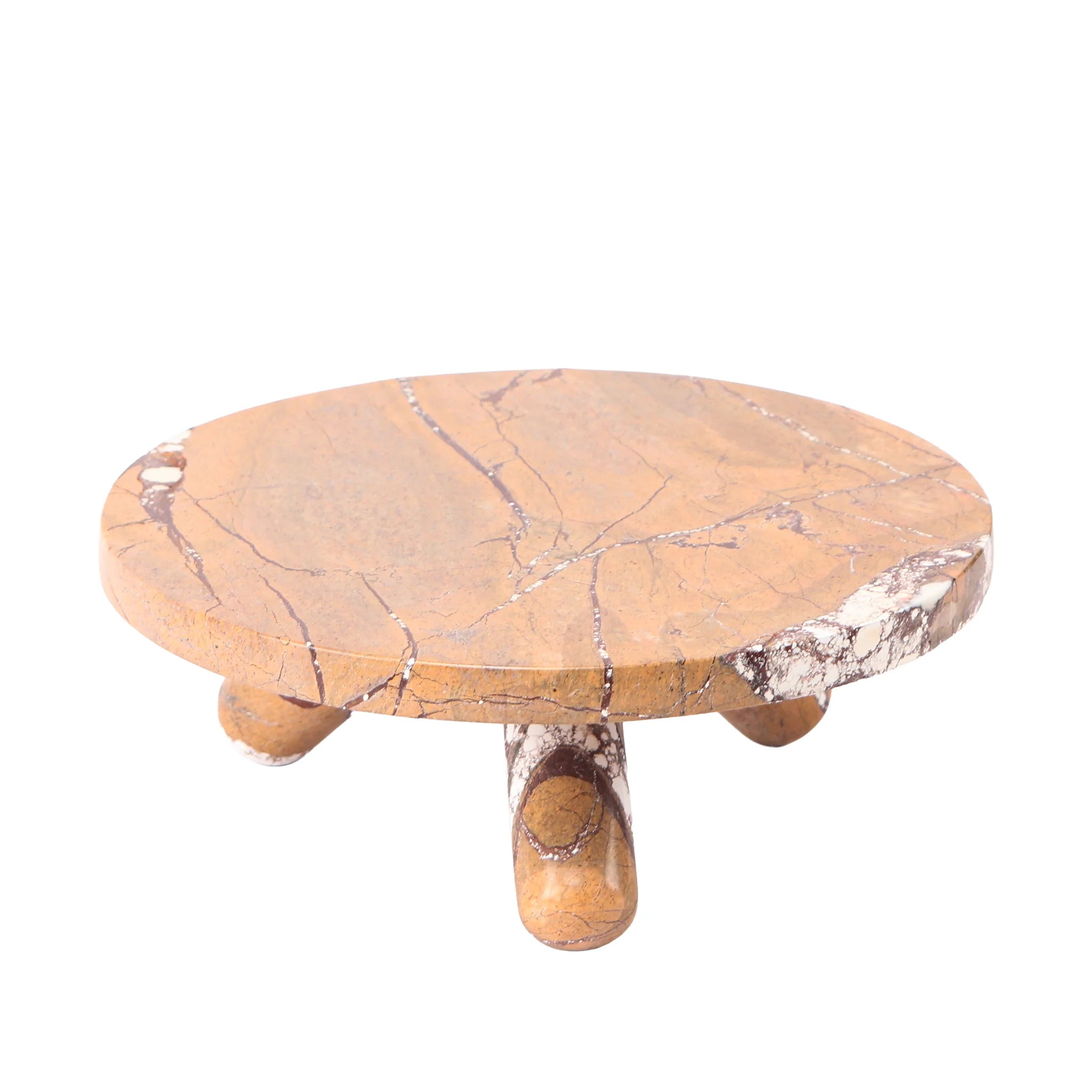 Showcasing Netala Marble Tray - Rainforest Brown AC10711-KM  by Calibre Furniturs