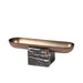 Showcasing Kovesena Marble Base Steel Tray - Brown AC10713-KM  by Calibre Furniturs