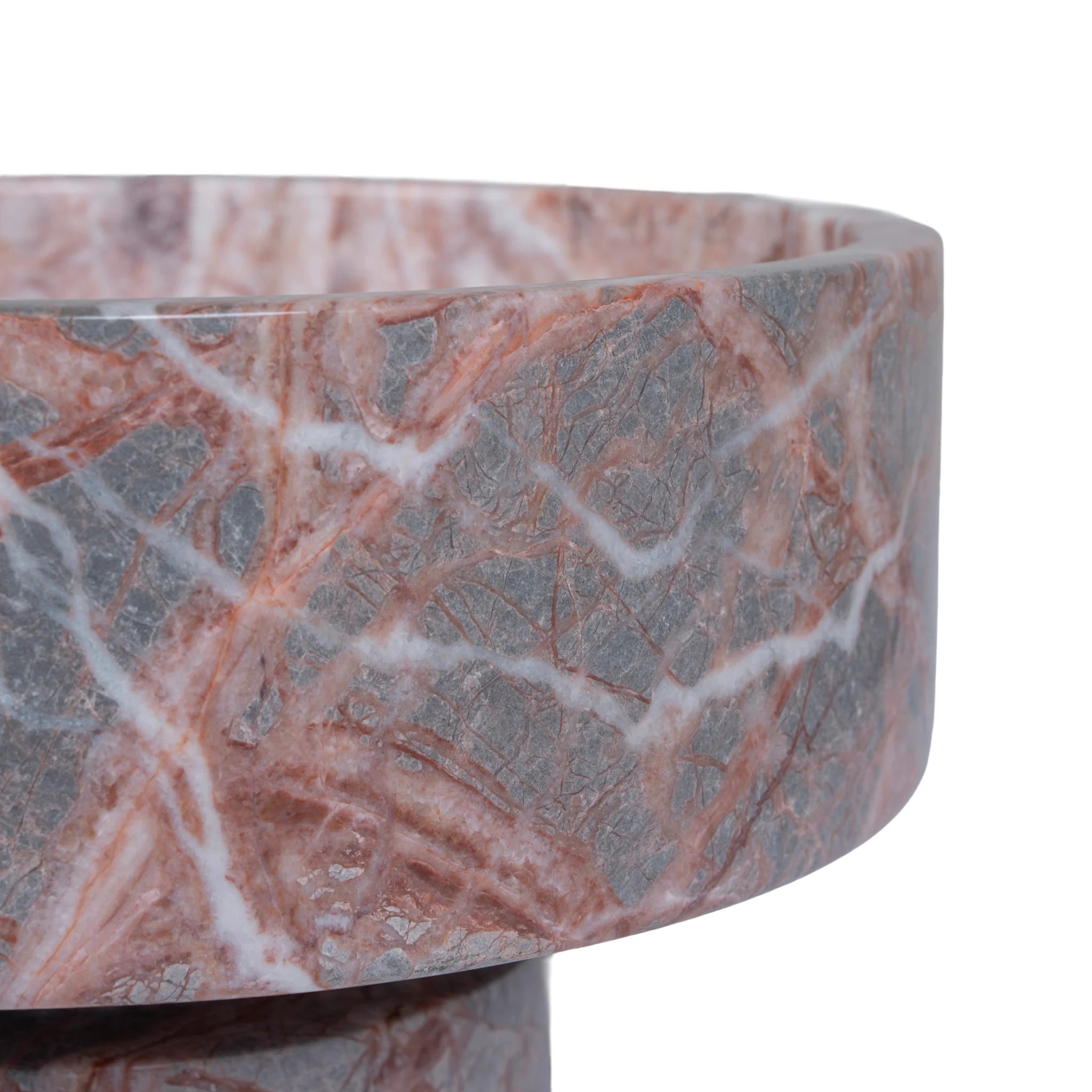 Coceria Round Marble Tray - Multicolor