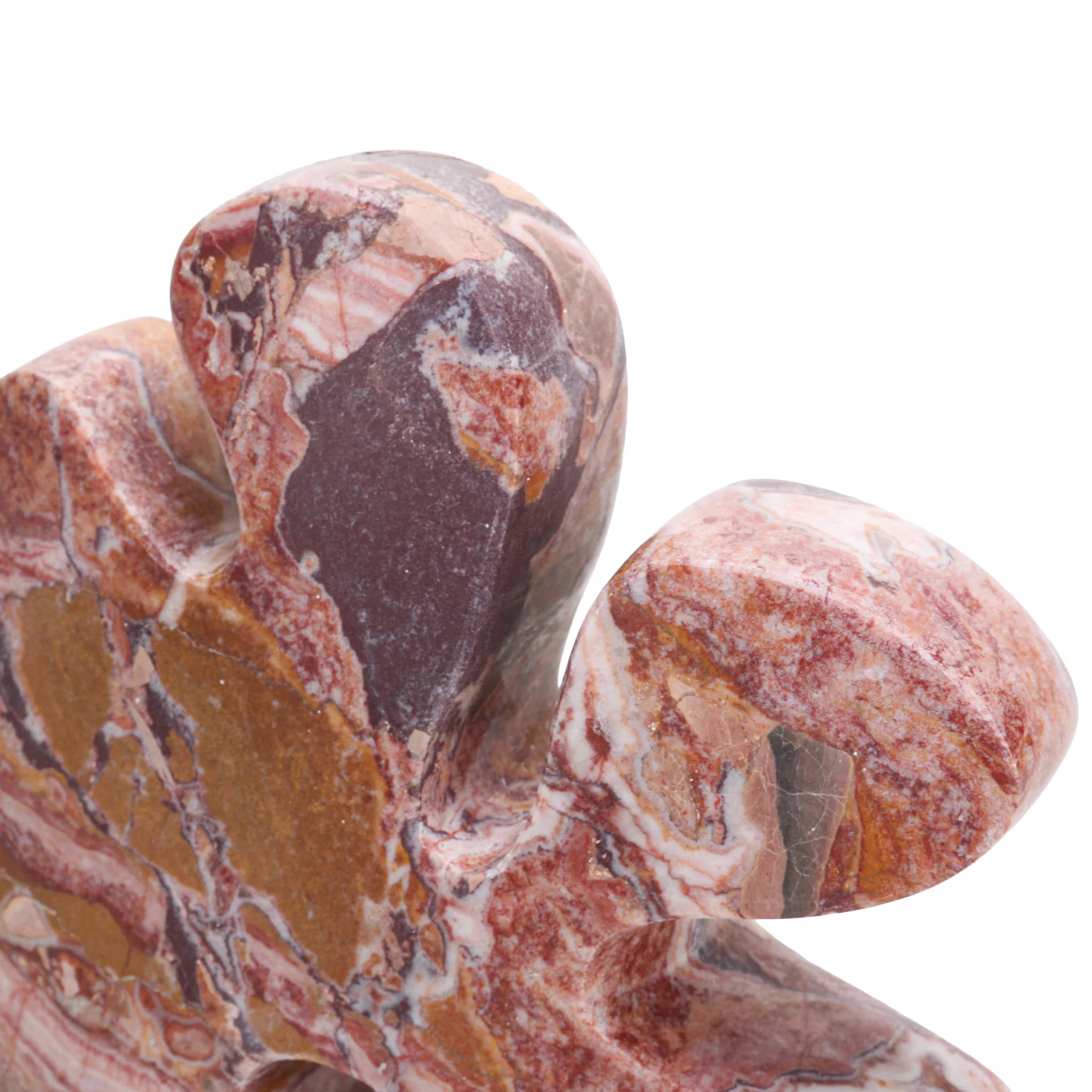 Ceramila Carved Marble Accent Sculpture - Red Ochre