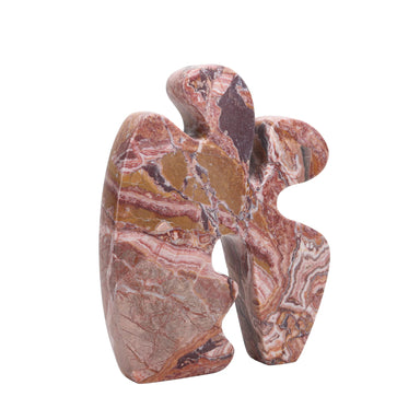 Showcasing Ceramila Carved Marble Accent Sculpture - Red Ochre AC10727-KM  by Calibre Furniturs