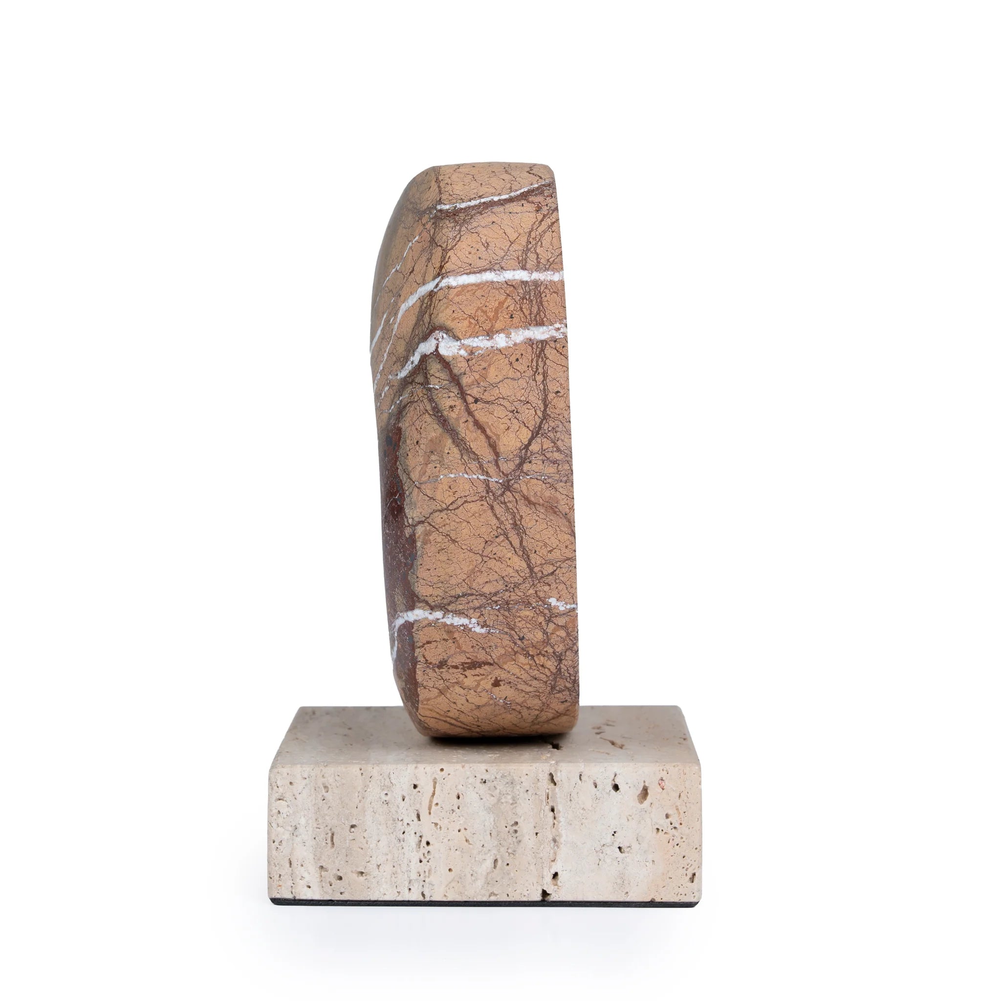 Showcasing Cevalo Halo Marble Sculpture - Coffee AC10717-KM  by Calibre Furniturs