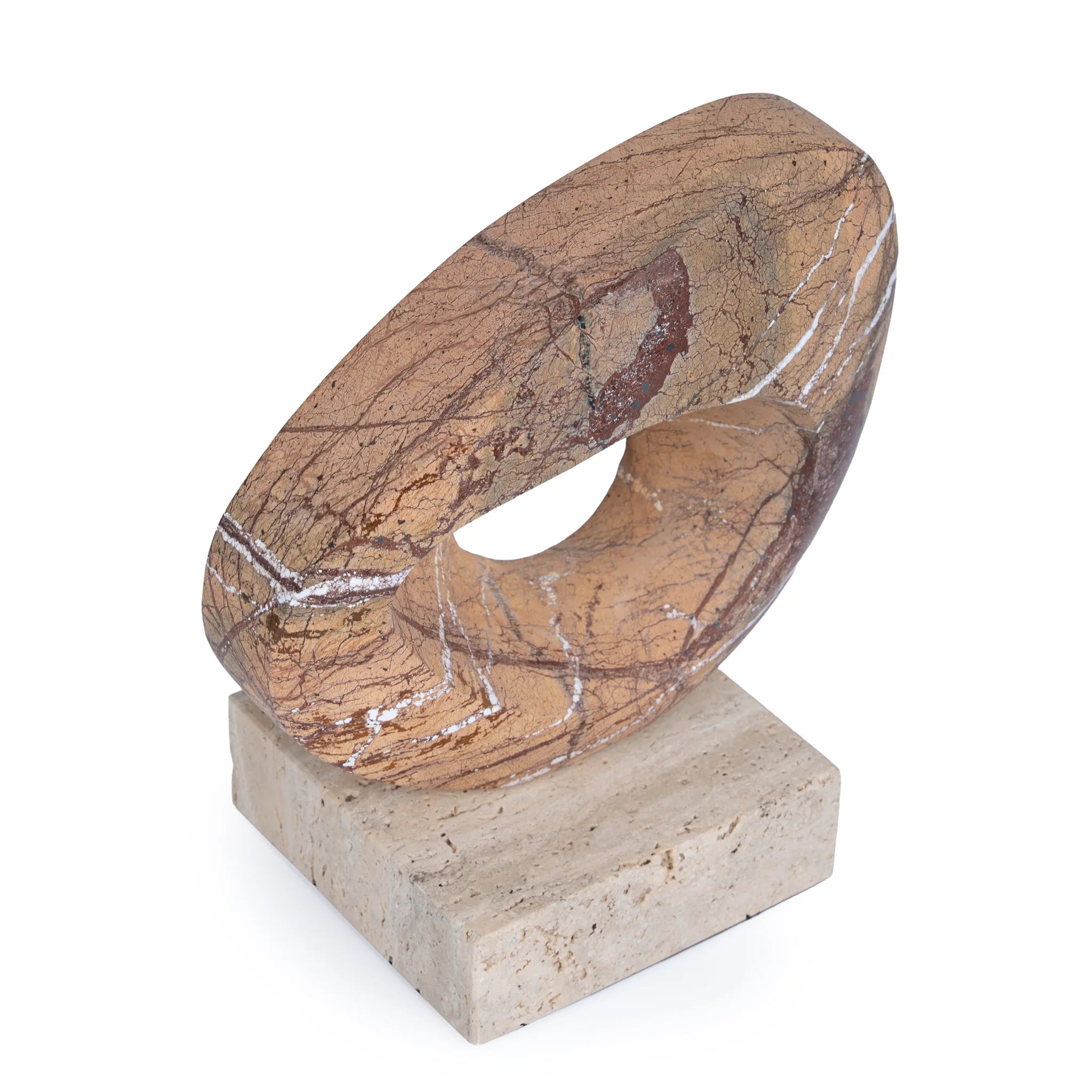 Cevalo Halo Marble Sculpture - Coffee