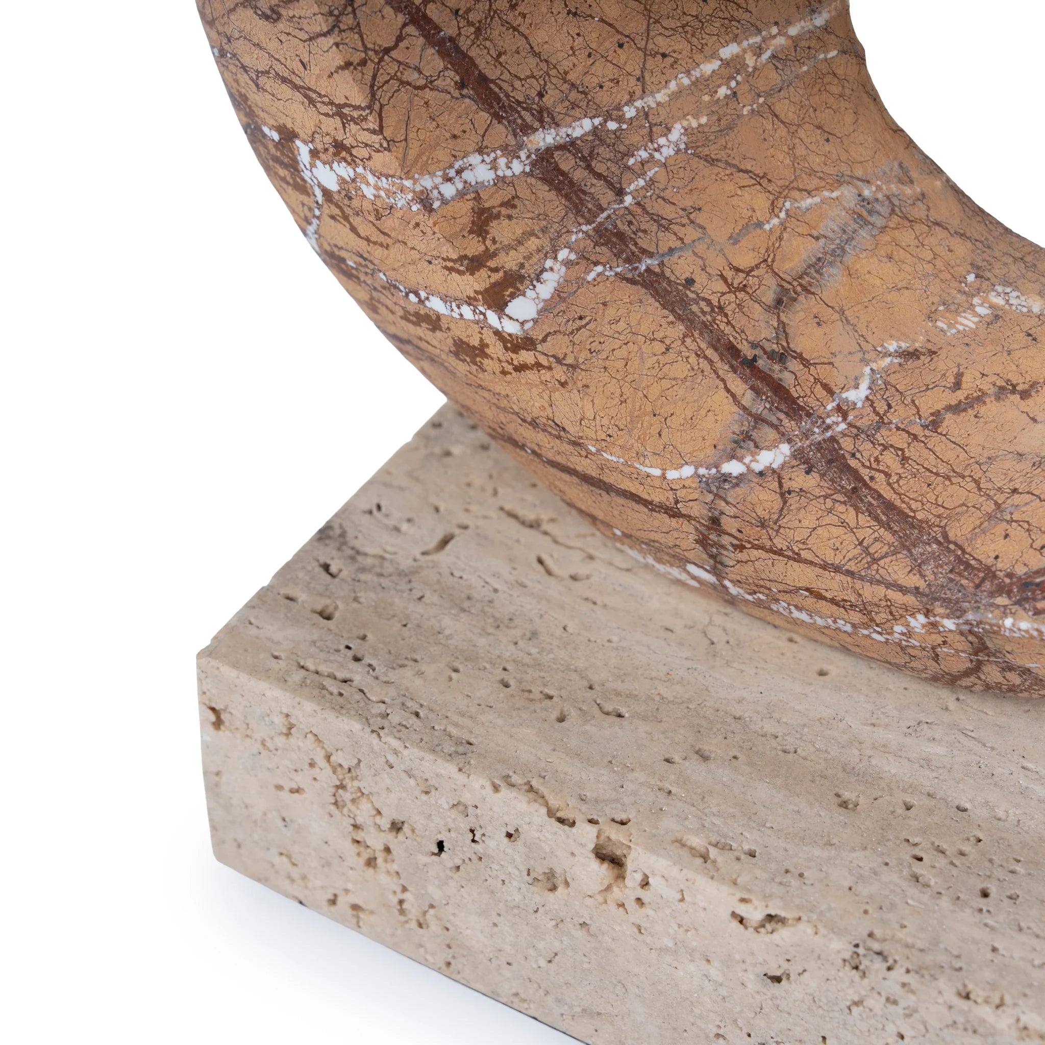 Cevalo Halo Marble Sculpture - Coffee