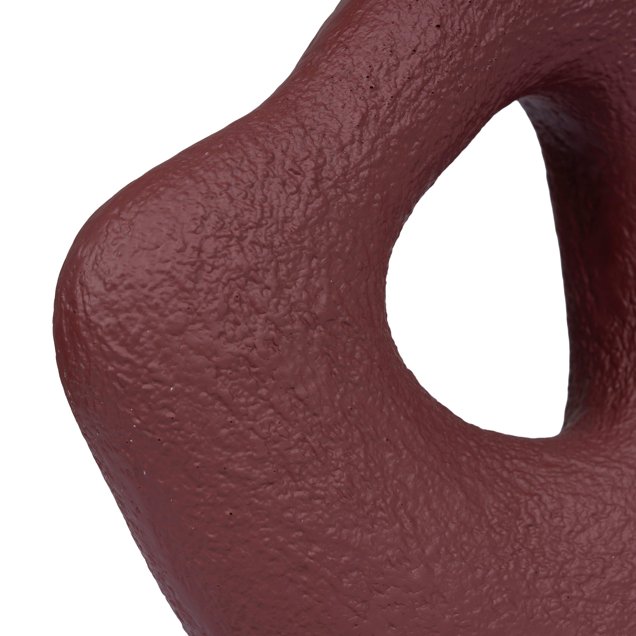 Organic Shape Marble Sculpture - Maroon - image 5