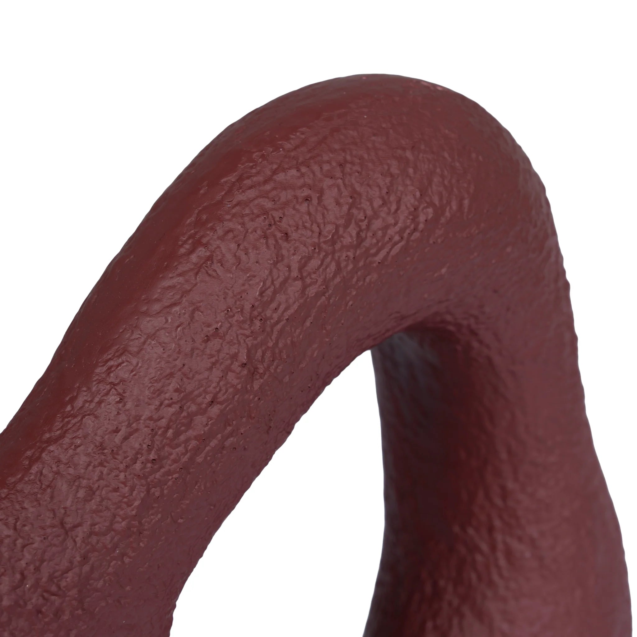 Selula Organic Shape Marble Sculpture - Maroon