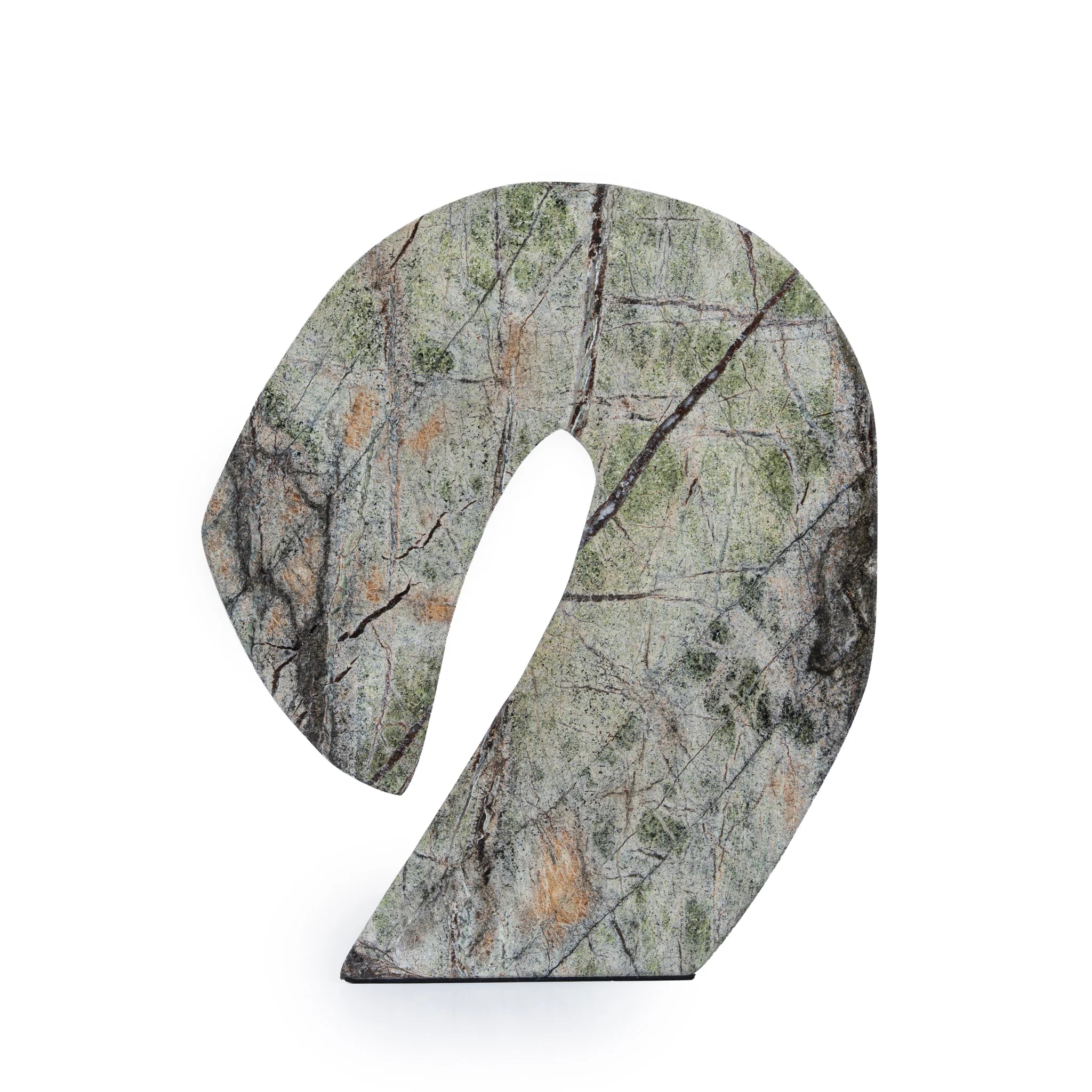 Koravana Sea Waves Marble Sculpture - Green
