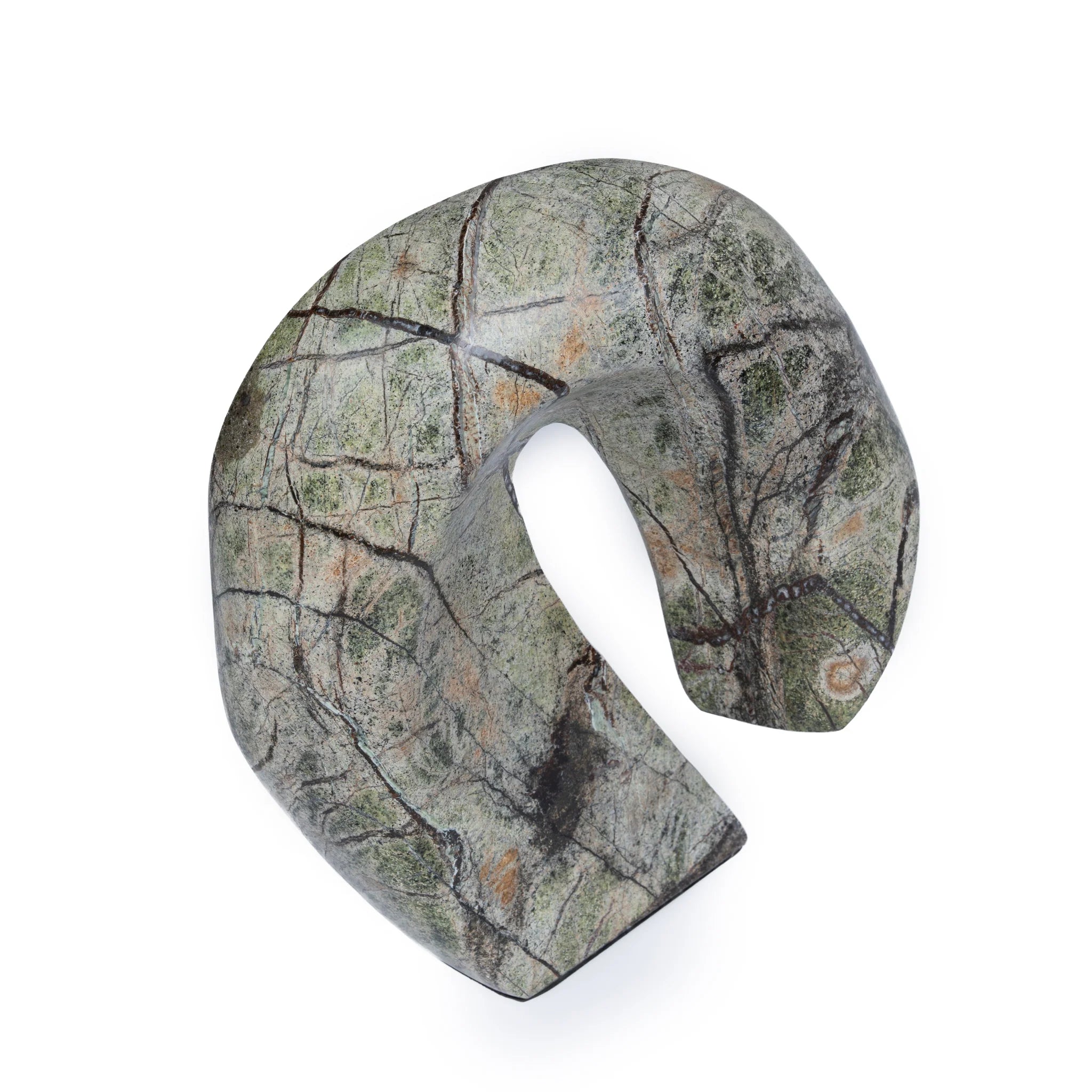 Koravana Sea Waves Marble Sculpture - Green