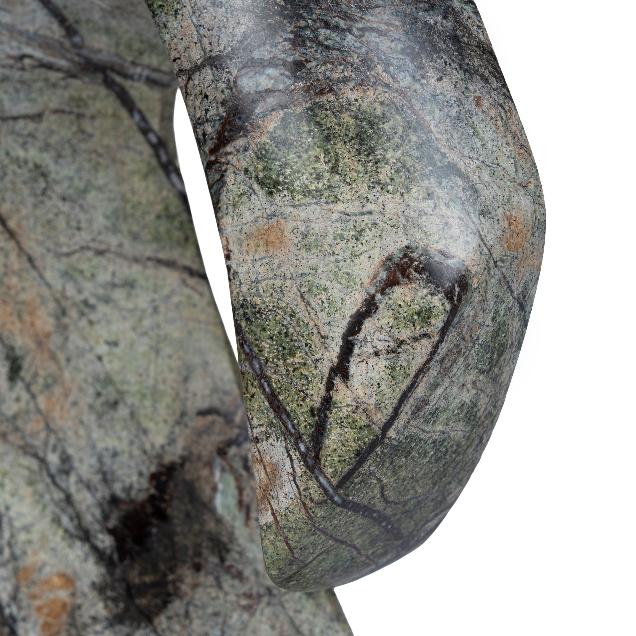 Sea Waves Marble Sculpture - Green - image 4