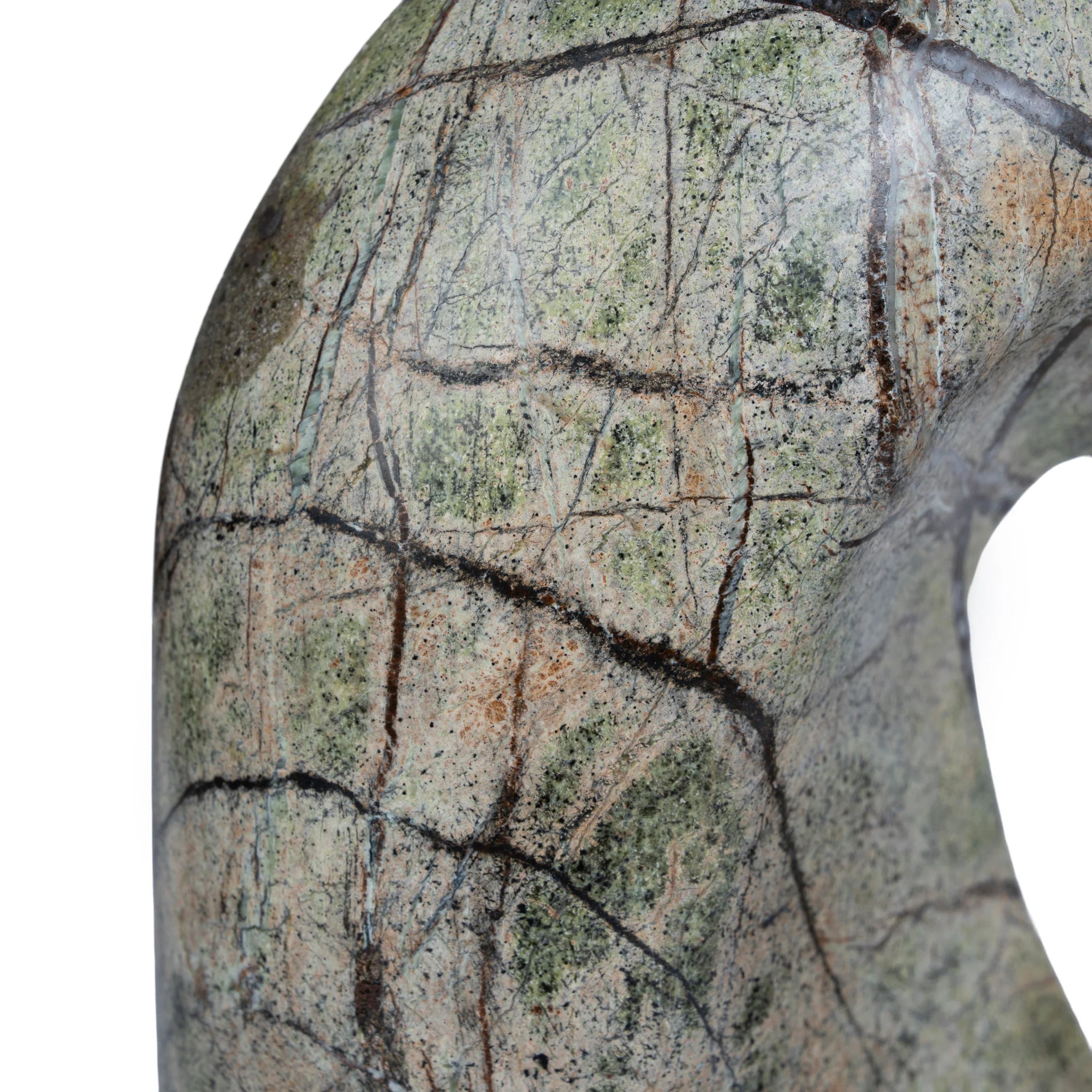 Koravana Sea Waves Marble Sculpture - Green