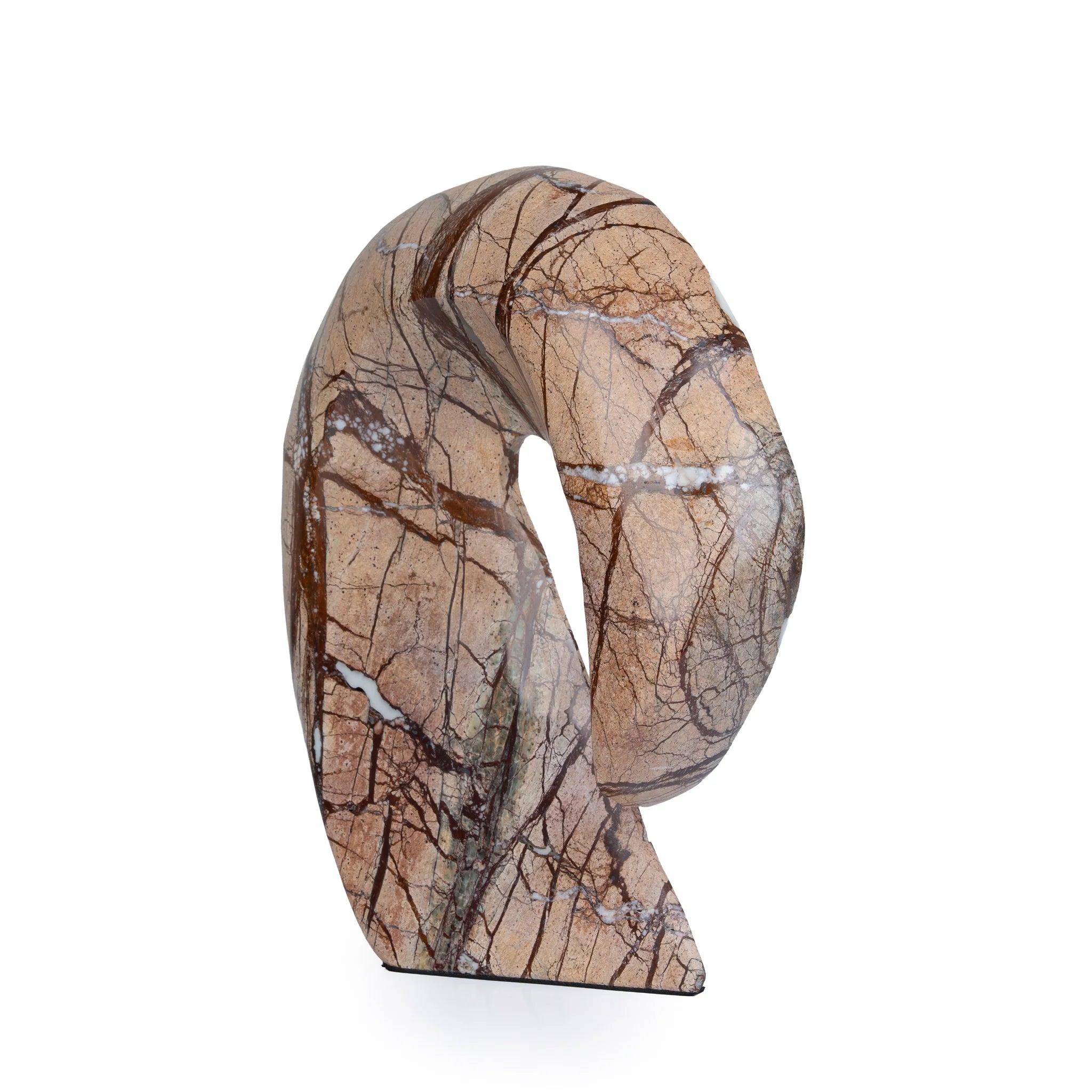 Showcasing Dapavana Sea Waves Marble Sculpture - Brown AC10721-KM  by Calibre Furniturs