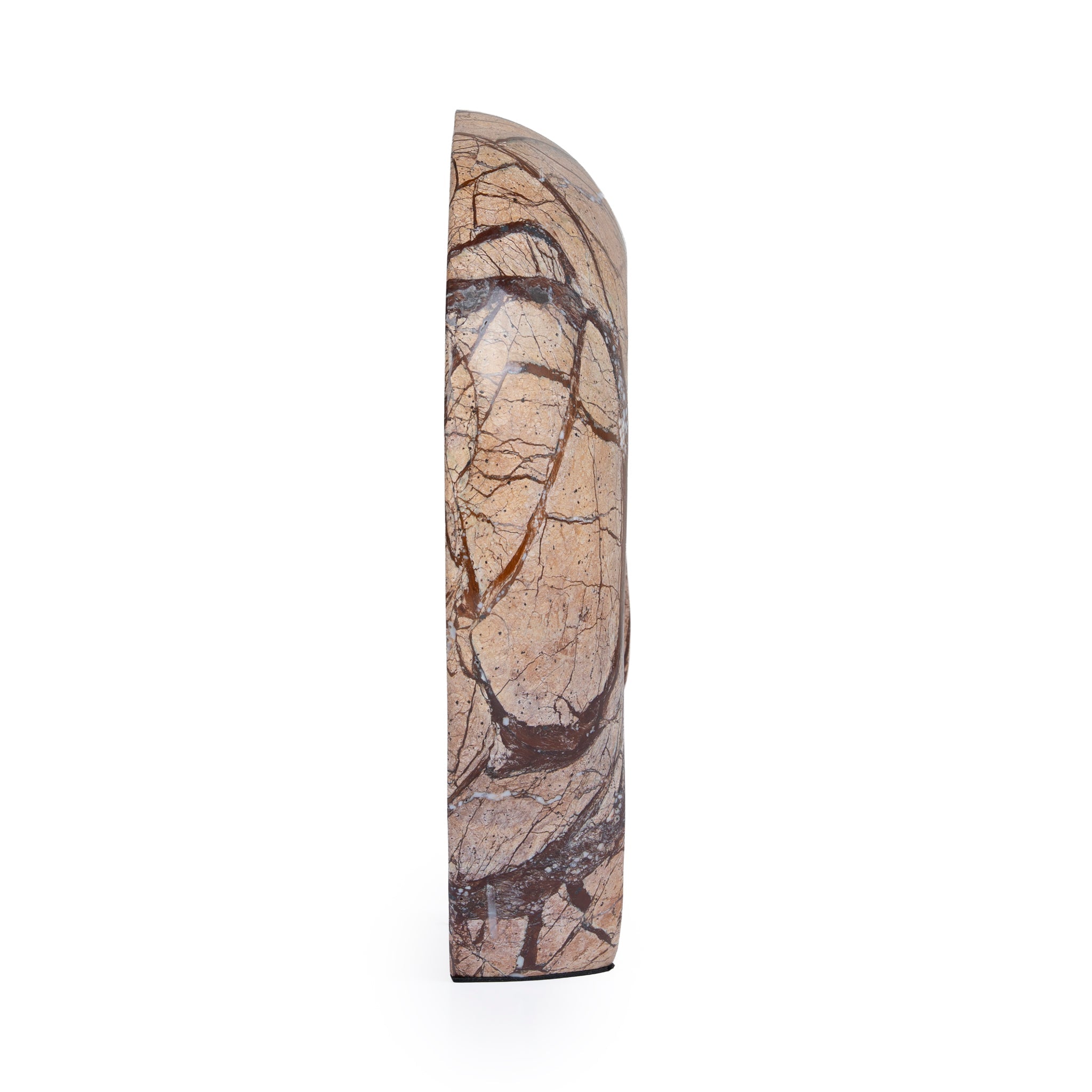 Sea Waves Marble Sculpture - Brown - image 3