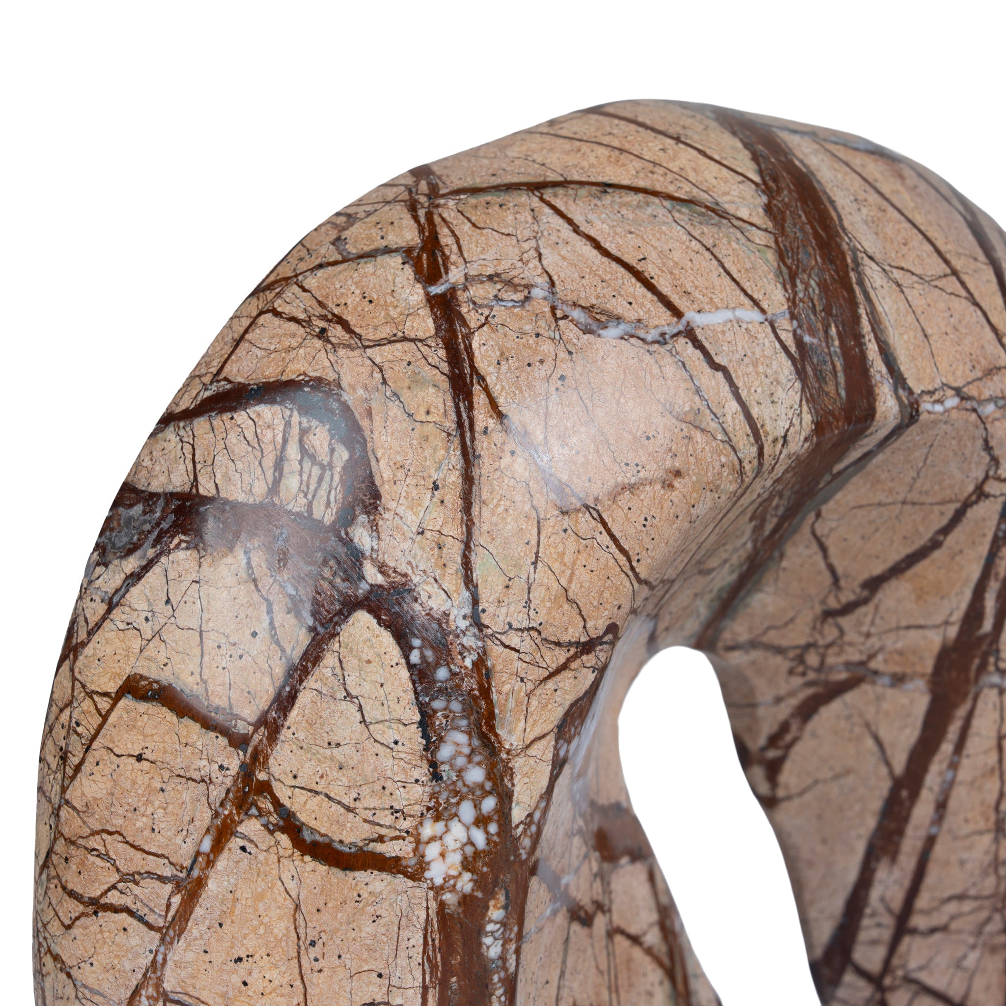 Sea Waves Marble Sculpture - Brown - image 5