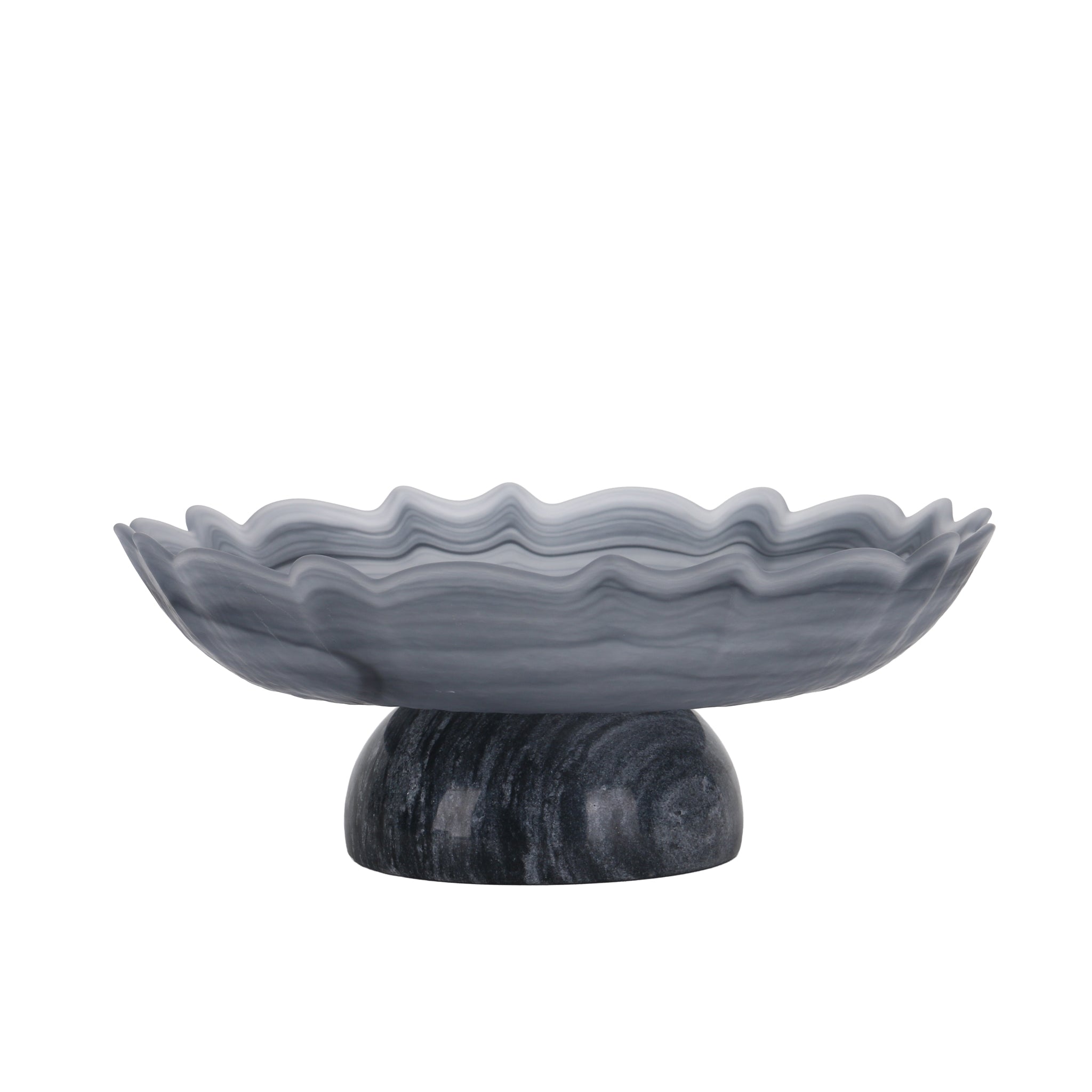 Lotus Glass Tray - Grey - image 6