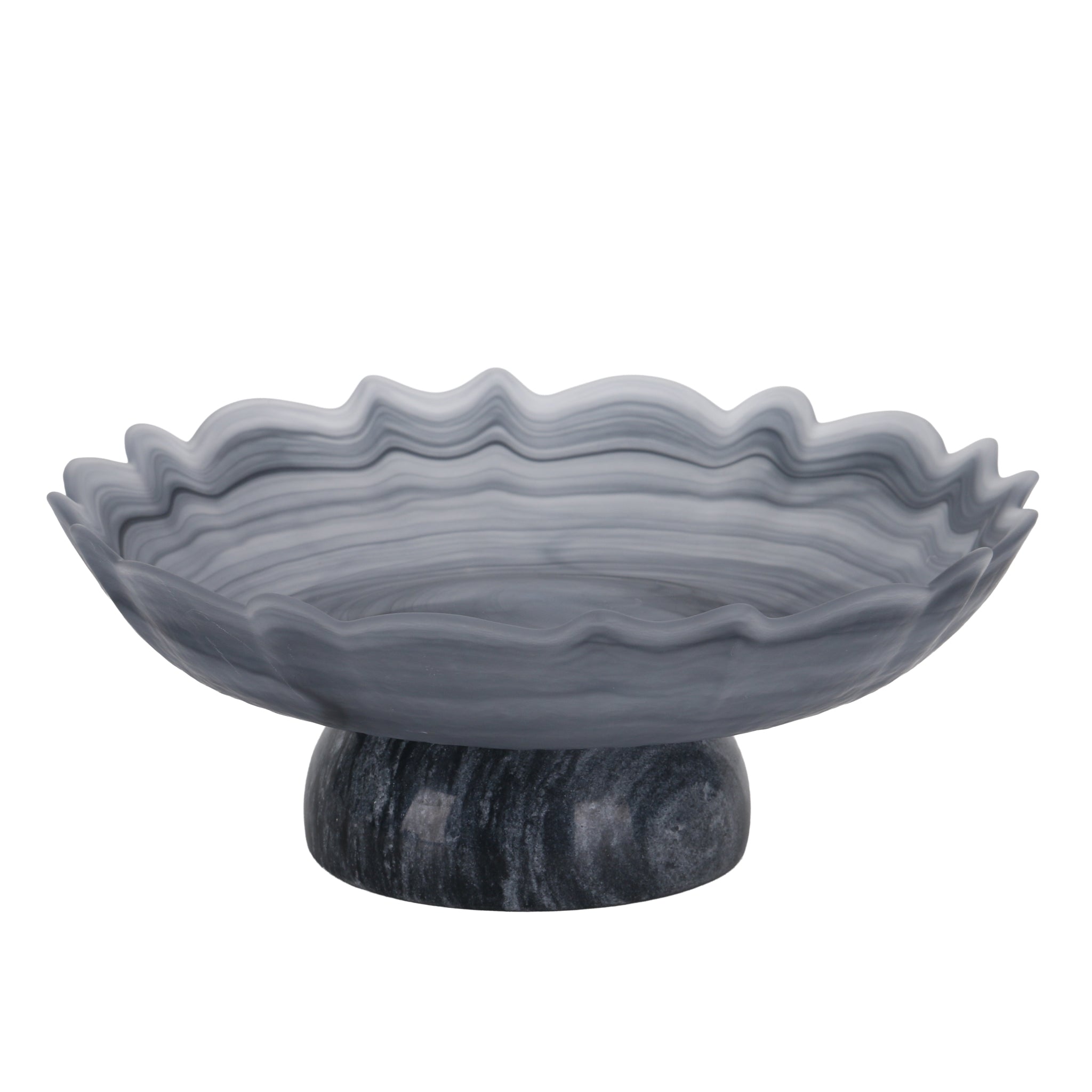 Lotus Glass Tray - Grey - image 4