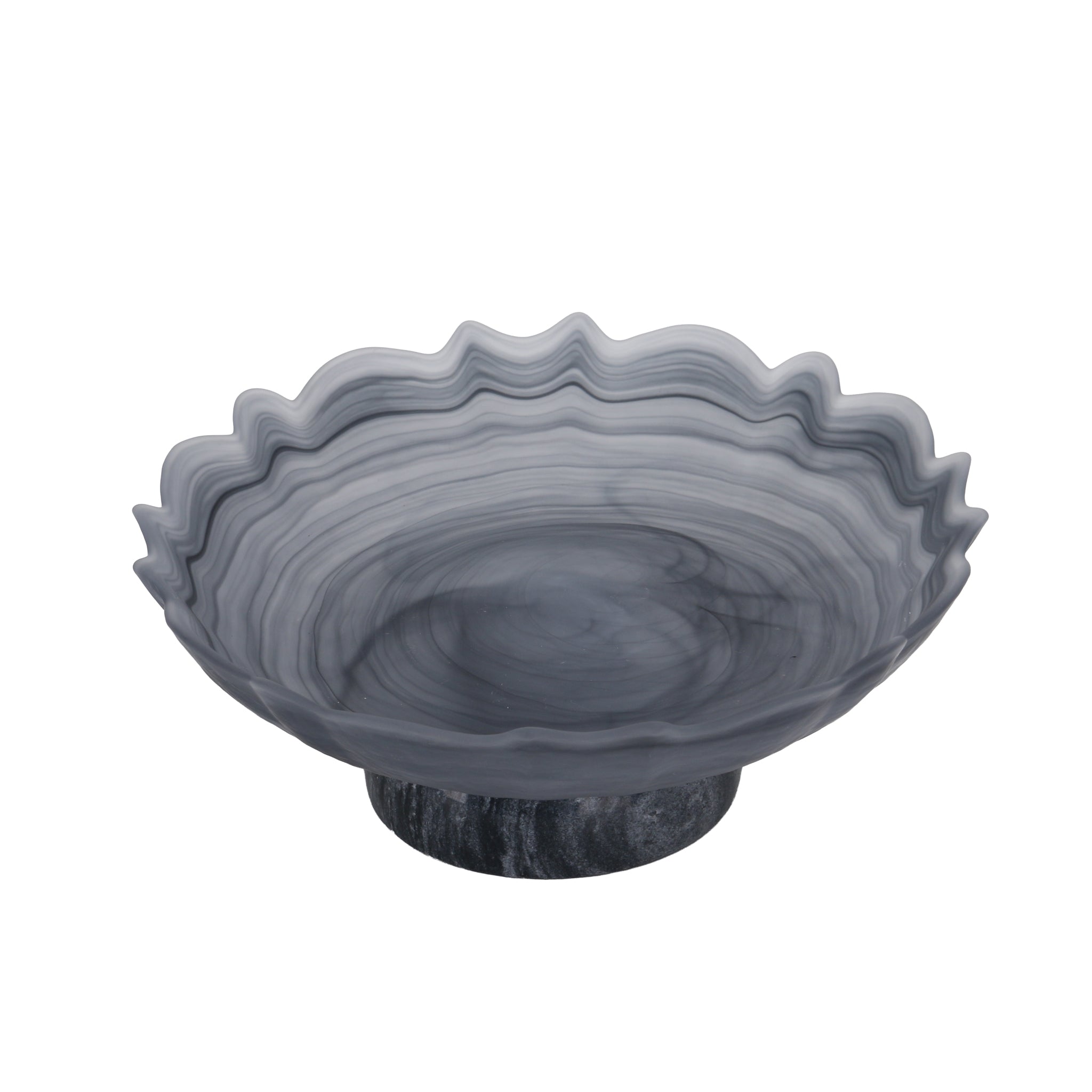 Lotus Glass Tray - Grey - image 2