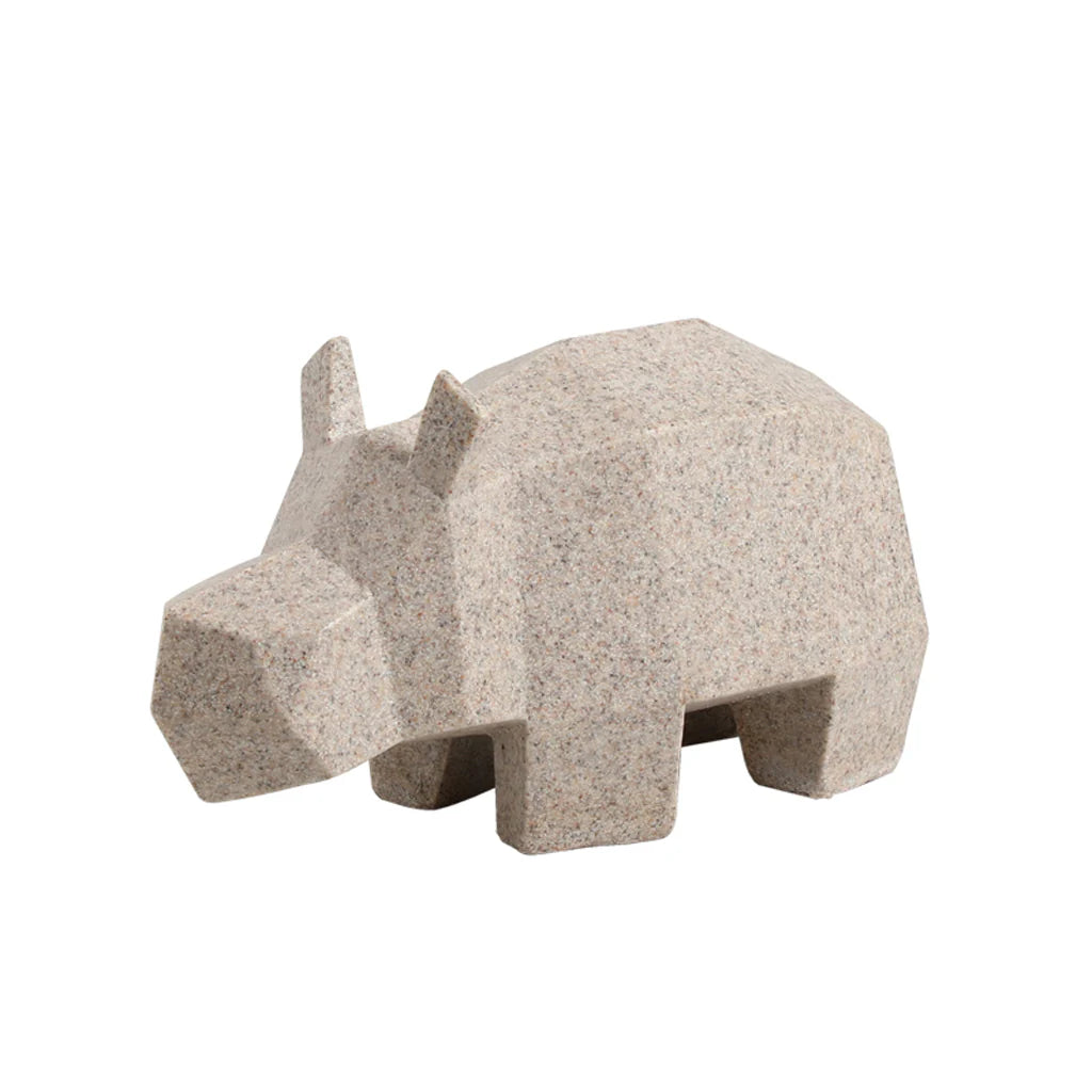 Showcasing Valilo Stone Hippo Sculpture FC-SZ24009  by Calibre Furniturs