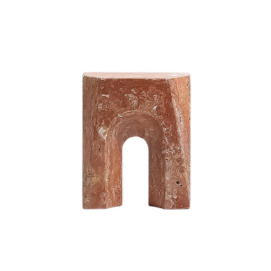 Showcasing Lakelora Arch Short Marble Sclupture - Red FB-T24002B  by Calibre Furniturs