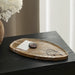 Leaf Shaped Marble Plate - Coffee - image 2
