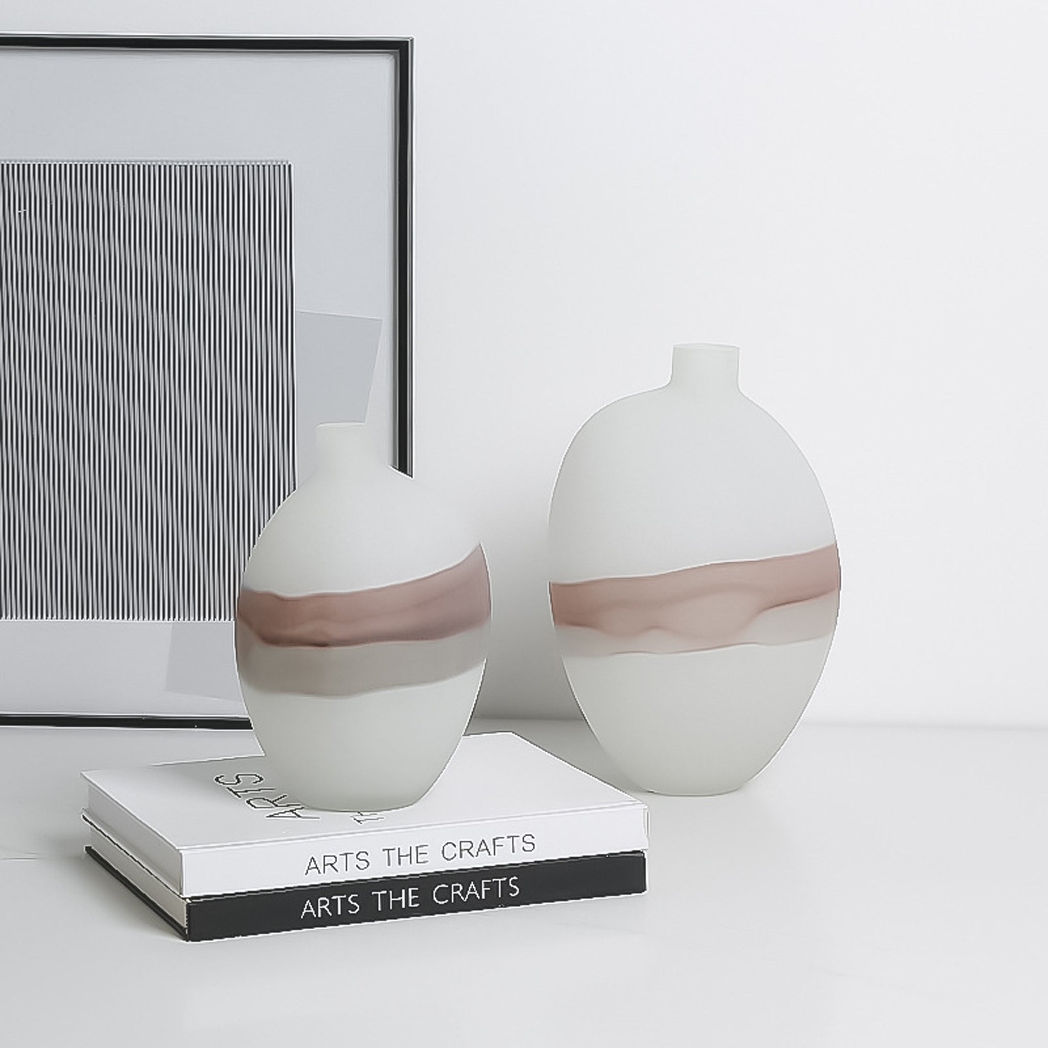 CAC10748-FC Flowing Vase A - White
