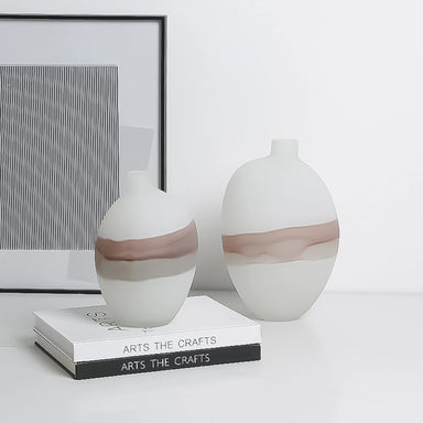 Showcasing Kopavera Flowing Vase A - White FB-E23020A Vase by Calibre Furniturs