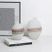 Showcasing Kopavera Flowing Vase A - White FB-E23020A Vase by Calibre Furniturs