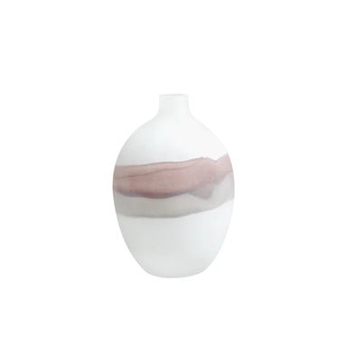 Showcasing Lubulora Flowing Vase B - White FB-E23020B Vase by Calibre Furniturs