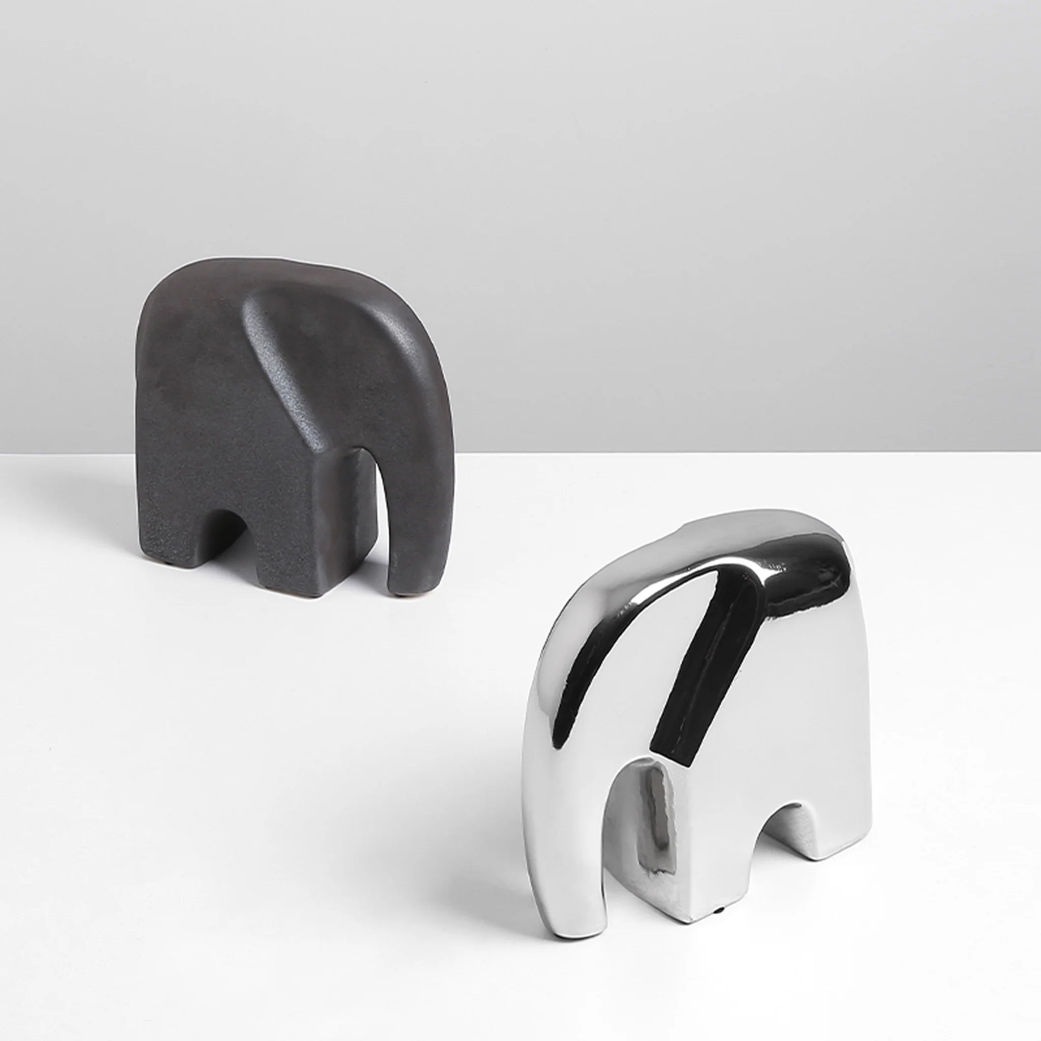 Showcasing Ditobela Ceramic Elephant Sclupture - Silver FD-D22098  by Calibre Furniturs