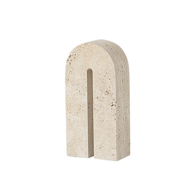 Showcasing Panilo Arch Decorative Marble Sclupture A - Yellow FB-T2208A  by Calibre Furniturs