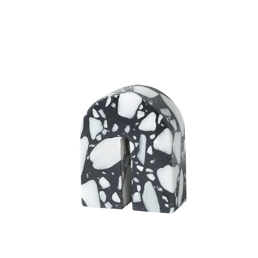 Showcasing Misavera Arch Decorative Marble Sclupture B - Black & White FB-T2209B  by Calibre Furniturs