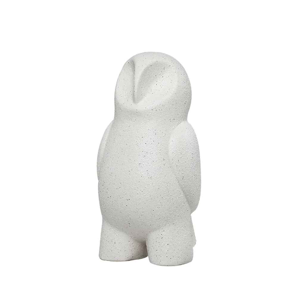 Showcasing Cevera Ceramic Sand Owl - White FD-D24077  by Calibre Furniturs