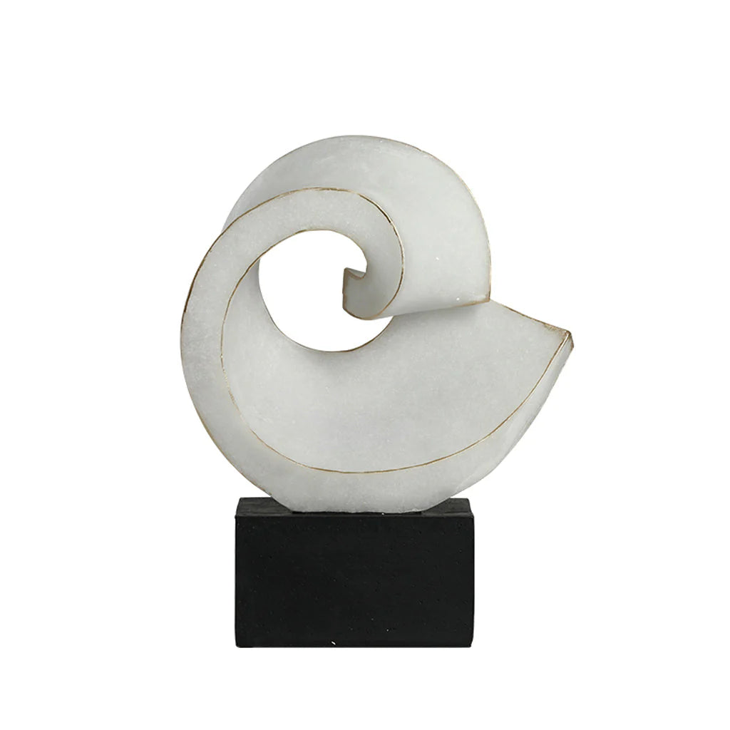 Showcasing Kecebela Spiral Reel Ornament - White FC-SZ25020  by Calibre Furniturs