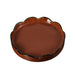 Showcasing Solovana Round Glaze Ceramic Tray - Red FD-D25001  by Calibre Furniturs