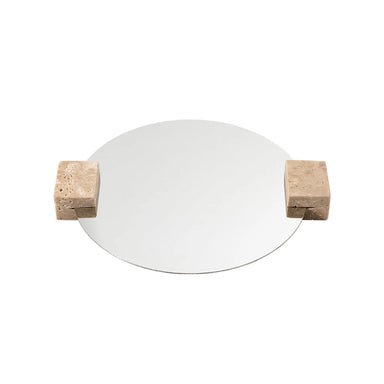 Showcasing Ladama Round Mirror Plate FC-W25003B  by Calibre Furniturs