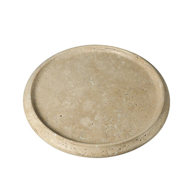 Showcasing Ciluria Simple Marble Plate - Yellow FB-T25024  by Calibre Furniturs