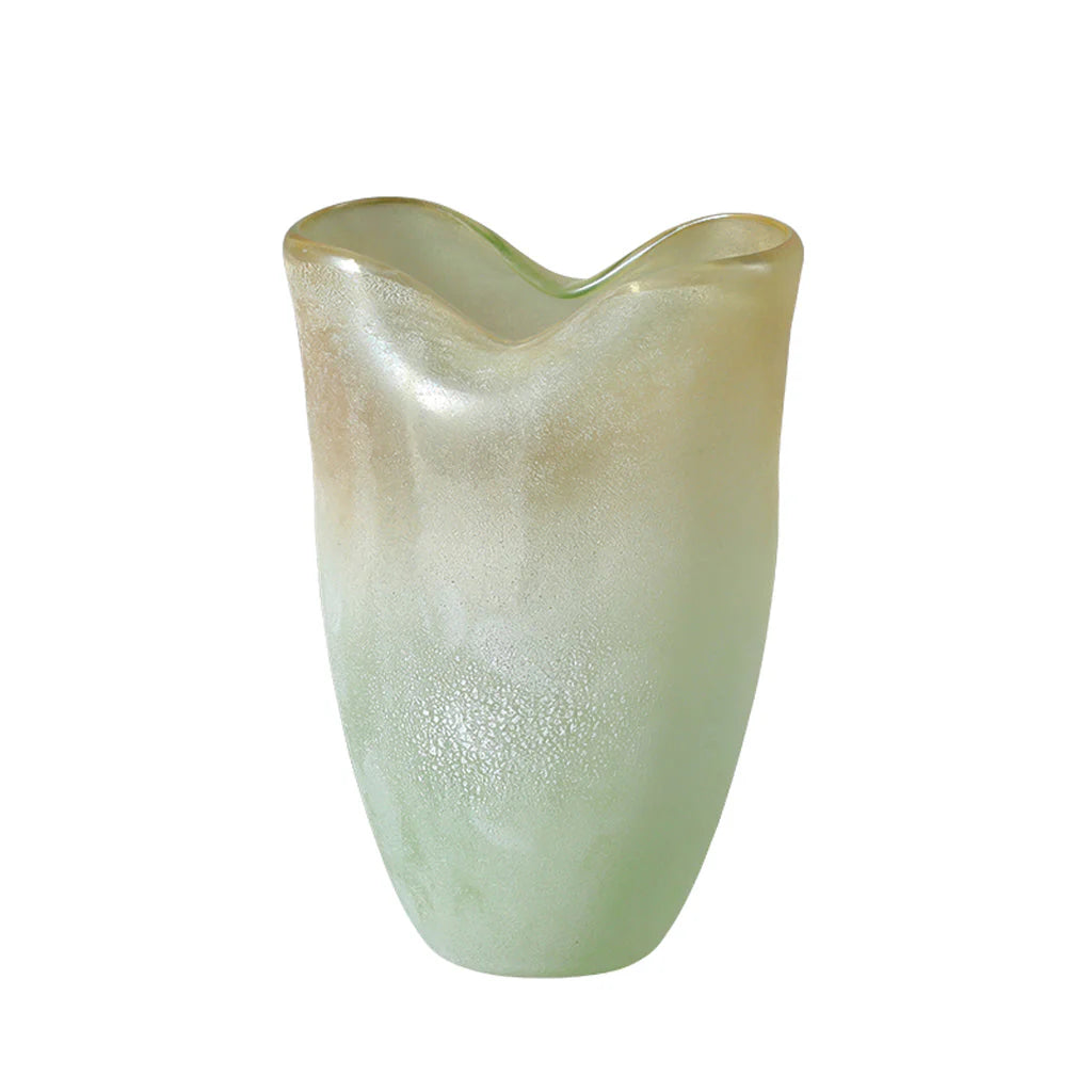 Showcasing Ricebela Handmade Glass Gradient Vase A FB-E25024A Vase by Calibre Furniturs