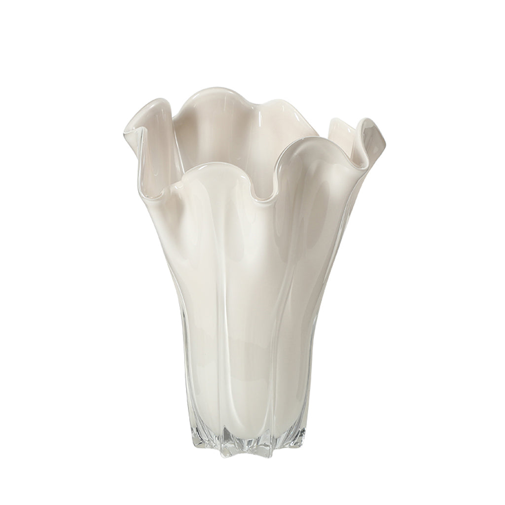 Handmade Glass Lotus Leaf Vase