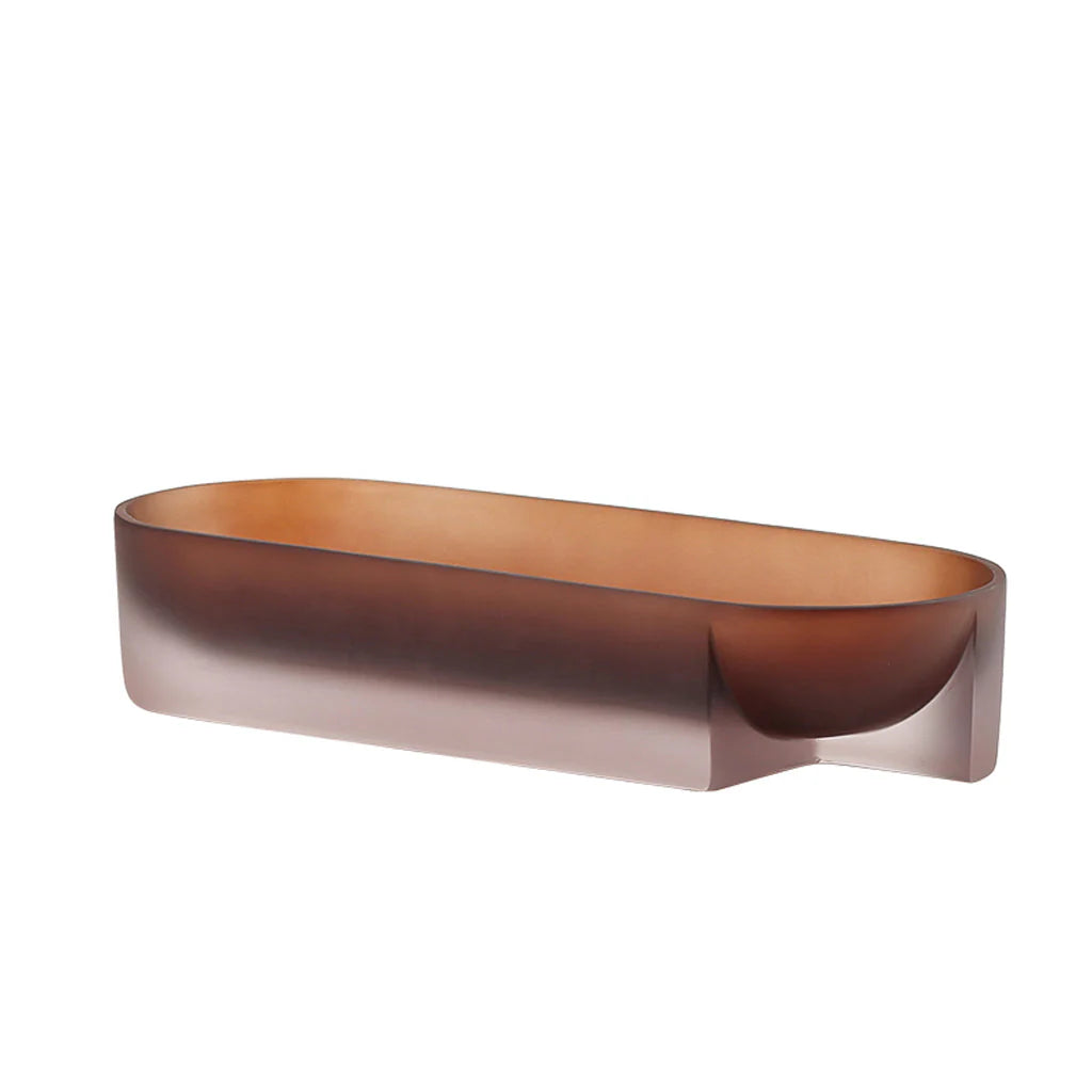 Showcasing Bocemora Transparent Plate - Brown FC-SZ22045B  by Calibre Furniturs