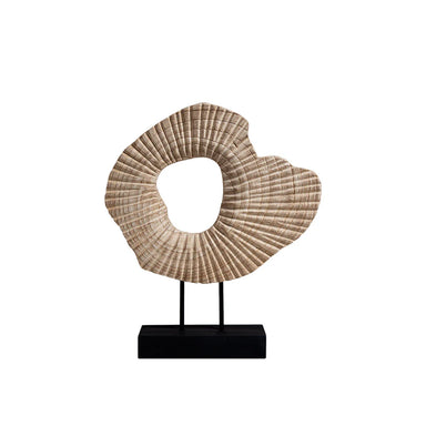 Showcasing Bosasena Woodcarving ornaments - Natural FB-MC23004  by Calibre Furniturs