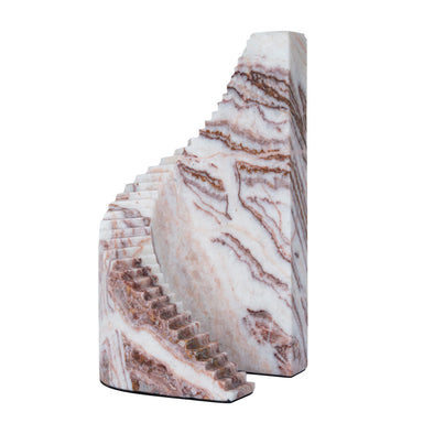 Showcasing Divavela Step Marble Sculpture - Red Ochre AC12531-KM  by Calibre Furniturs