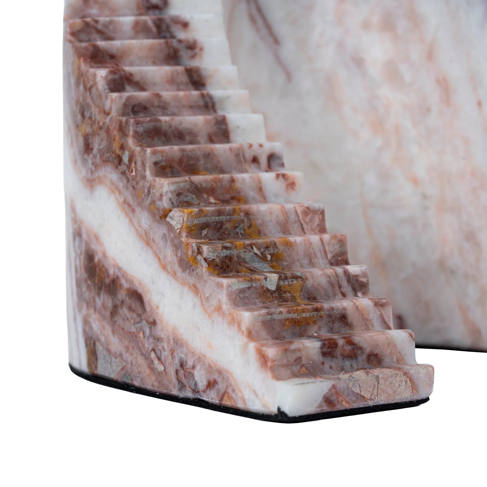 Divavela Step Marble Sculpture - Red Ochre