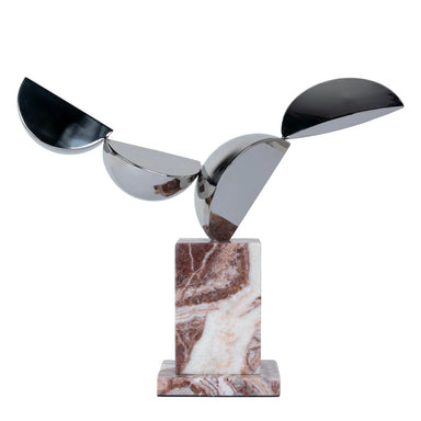 Showcasing Periro Silver Winged Sculpture - Red Ochre AC12532-KM  by Calibre Furniturs