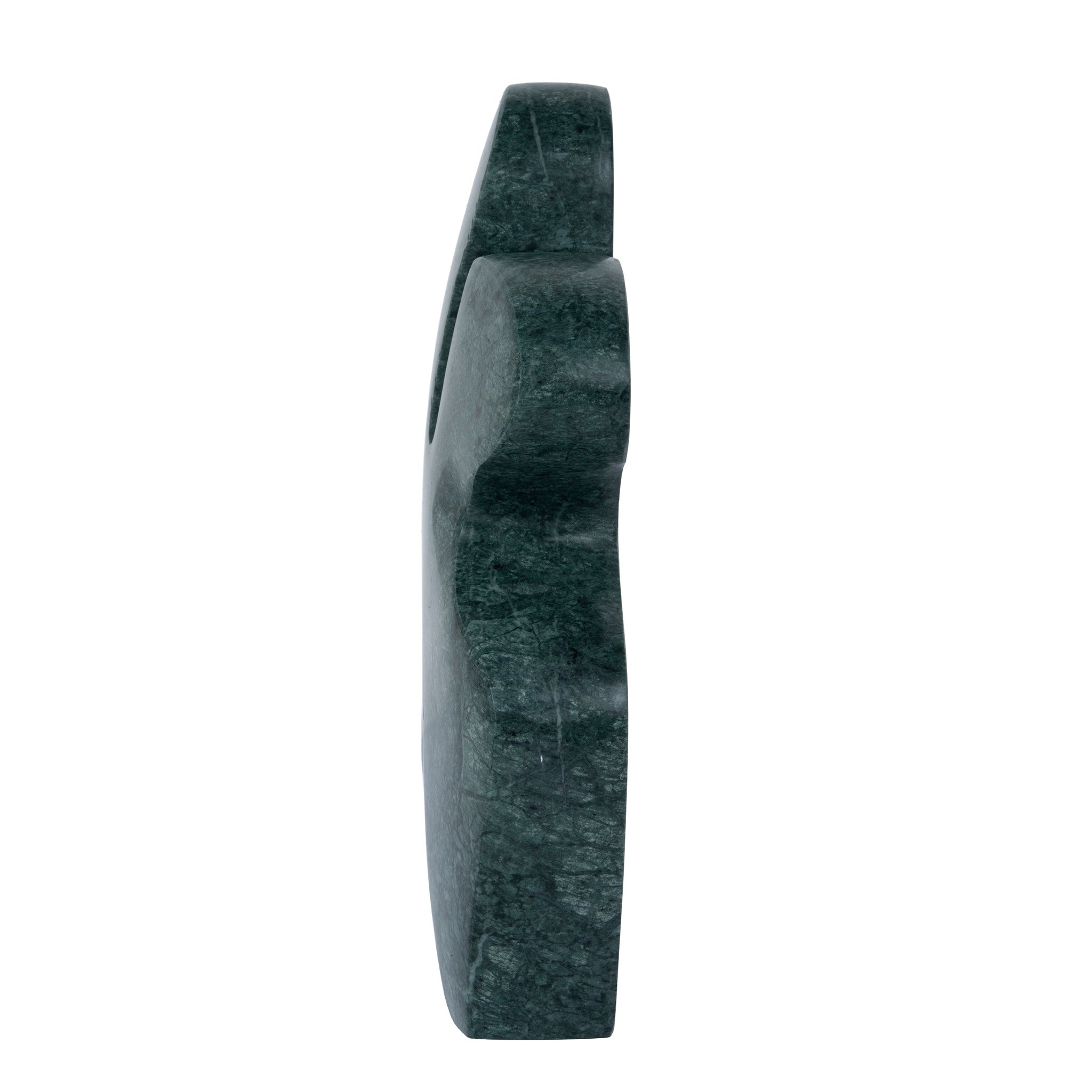 Carved Marble Accent Sculpture - Green